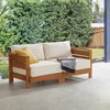 Alaterre Furniture Barton Weather-Resistant 2-Person Outdoor Loveseat with Stain-Resistant and Fade-Proof Cushions 80-OUTD-WD-2SOFA